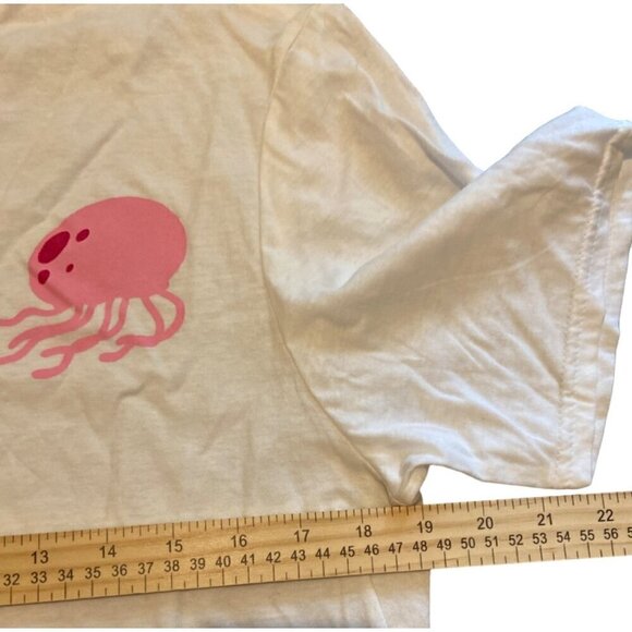 Nickelodeon White SpongeBob Squidward Tentacles M 100% Cotton TShirt Tee Shirt - Picture 4 of 6